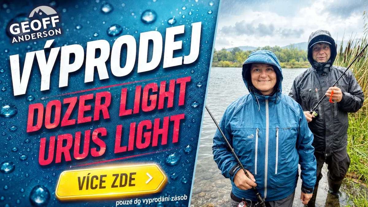 Výprodej rybářského oblečení Geoff Anderson Dozer Light a Urus Light