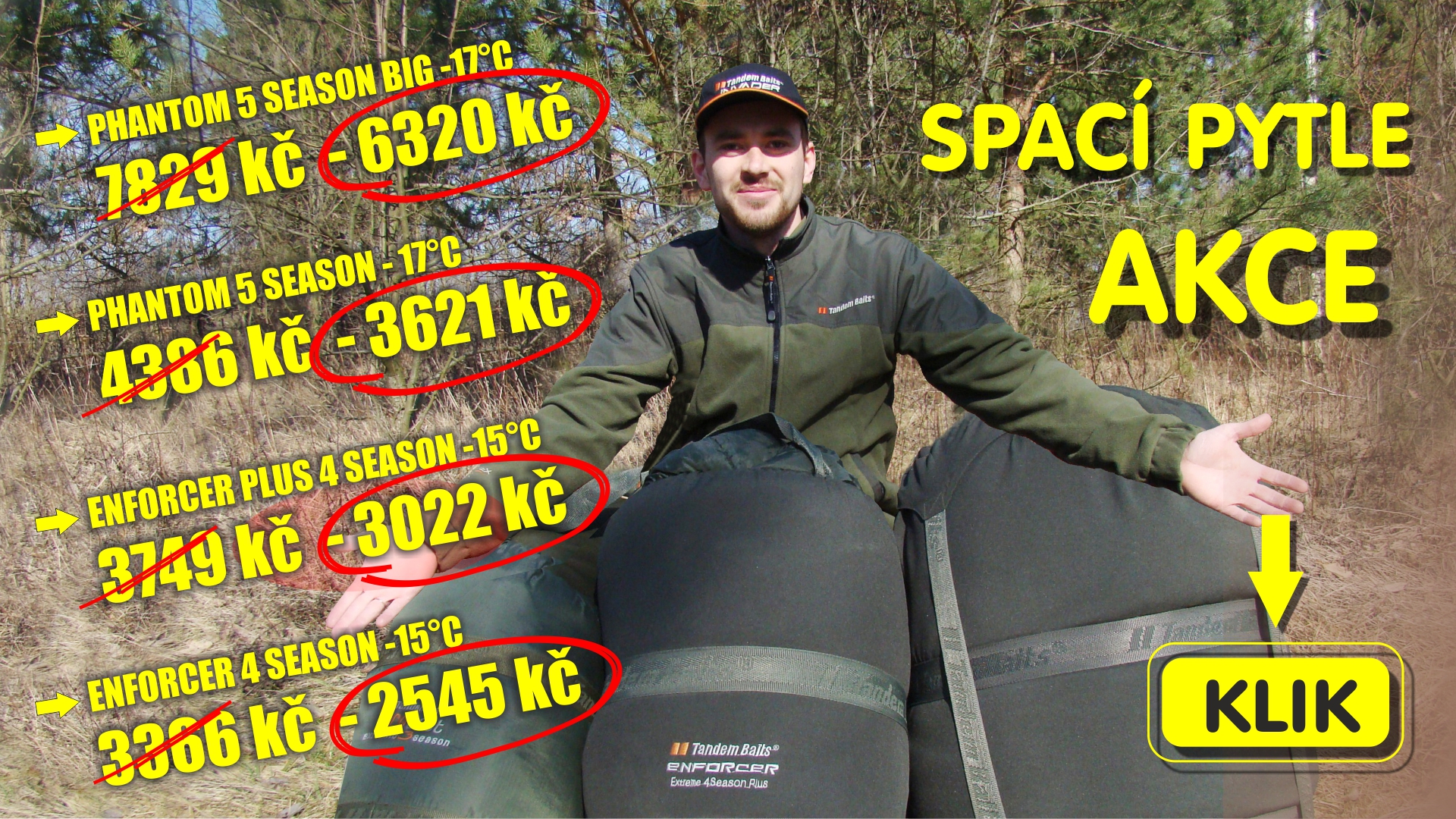 Spací pytle Akcia