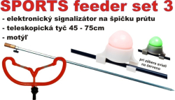 SPORTS Feeder set - signaliztor, stojan + podprka