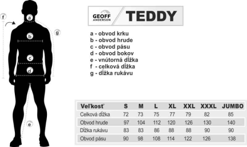 Bunda s kapuc� TEDDY Geoff Anderson - Modr�