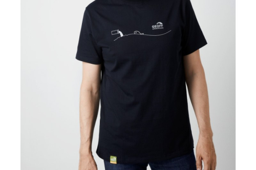 Tri�ko Geoff Anderson Organic Tee pollution black