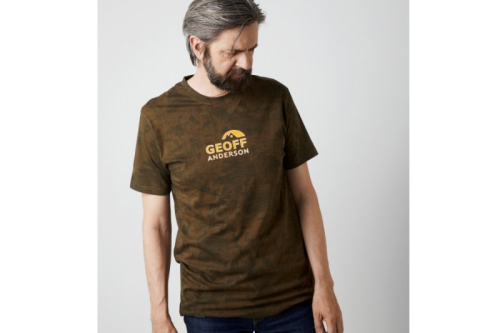 Tr�ko Geoff Anderson Organic Tee leaf oran� logo