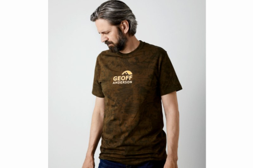 Tr�ko Geoff Anderson Organic Tee leaf oran� logo